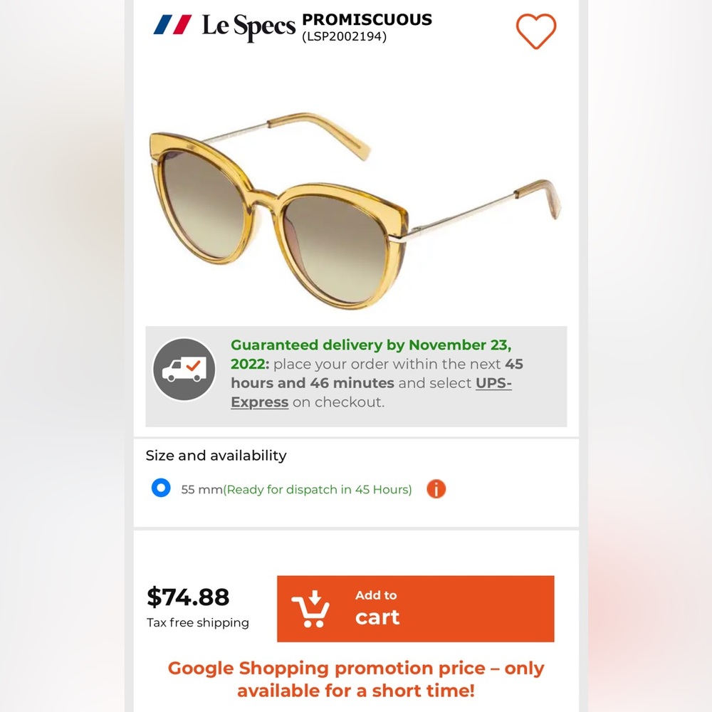 Le Specs 🌟 PROMISCUOUS CAT-EYE SUNGLASSES 🕶️